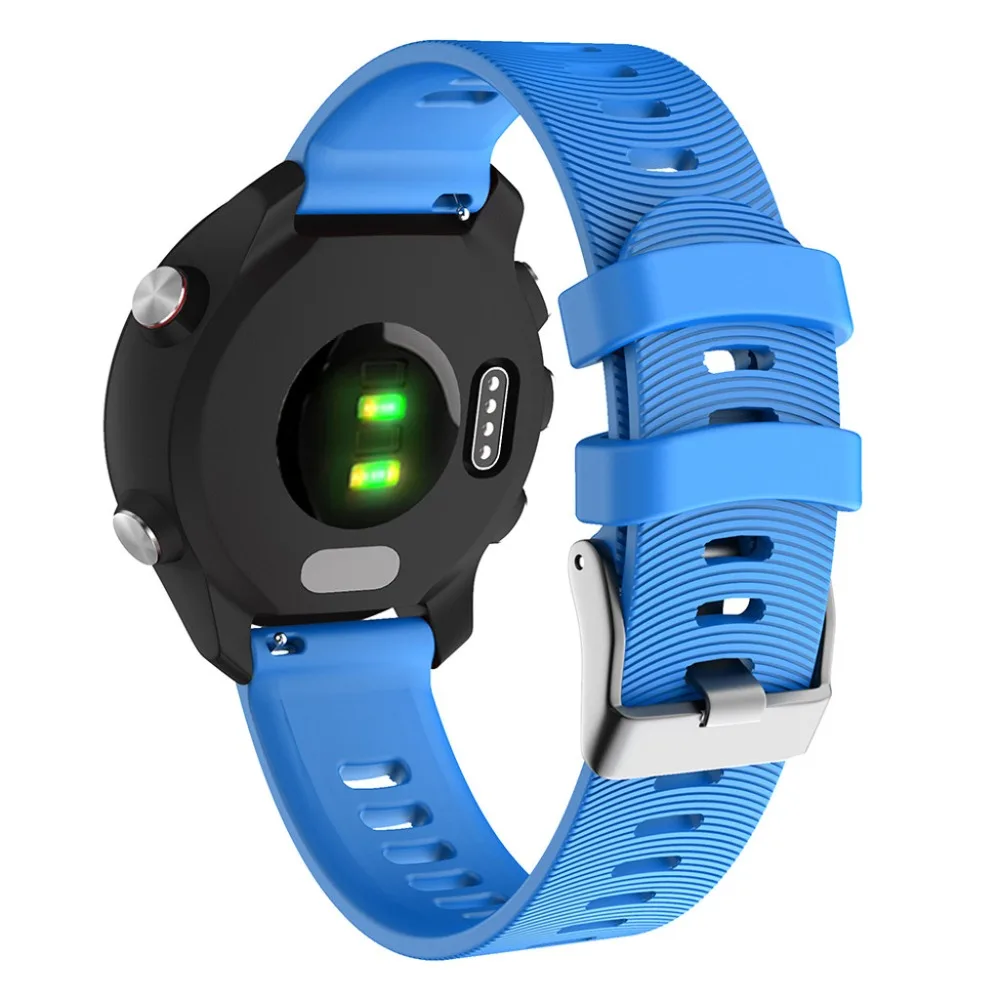Sports Replacement Wrist Band Soft Silicone Replacement Watch Band Strap for Garmin Forerunner 245245M 40OCT24 (50)