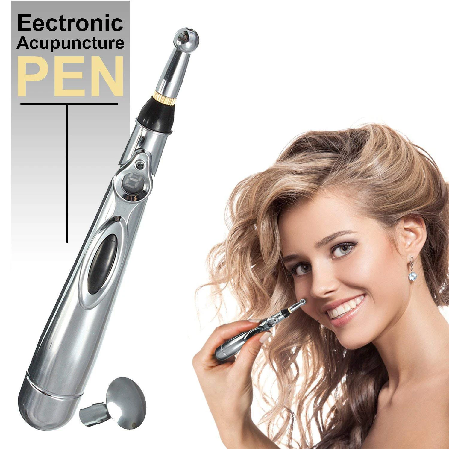Newst Electronic Acupuncture Pen Electric Meridians Laser Therapy Heal