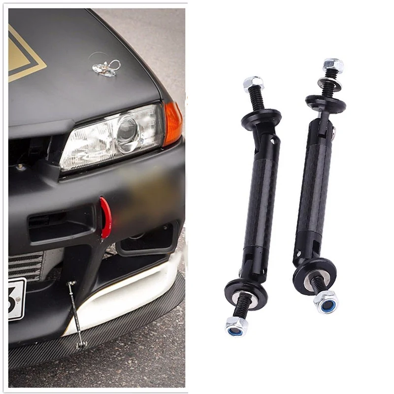 Передняя губа Регулируемый ветровой сплиттер Бампер протектор стойки стержень галстуком-бабочкой Поддержка