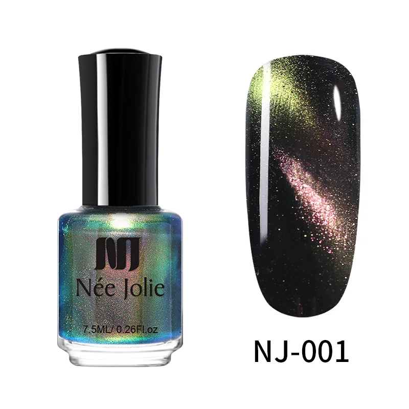 7.5ml - NJ-003 Ни Джоли термальный лак для ногтей с блестками, Температура Цвет меняется быстро сухой Маникюр 3,5/7,5 мл градиент лак для ногтей - Цвет: 7.5ml - NJ-003