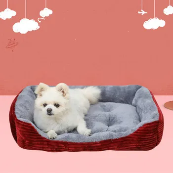 

Super Soft Pet Dog Beds Supplies,Washable Plush Dog Kennel Deep Sleep Dog House Velvet for Pet Dog Mats Sofa Dog Basket Pet Bed