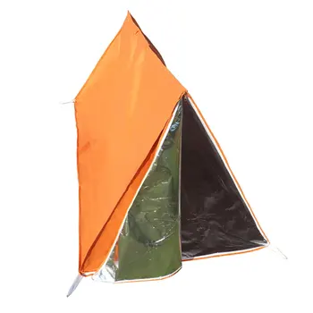 

Emergency Survival Camping Tube Tent Warm Protective Waterproof Outdoor Shelter Nonwovens Adventure Portable Hiking Foldable