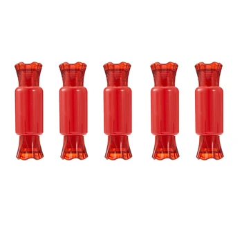 

5 Pieces Adorable Candy Shape Empty Lip Gloss Tube DIY Refillable Lip Balm Container Cosmetic Sample Bottle