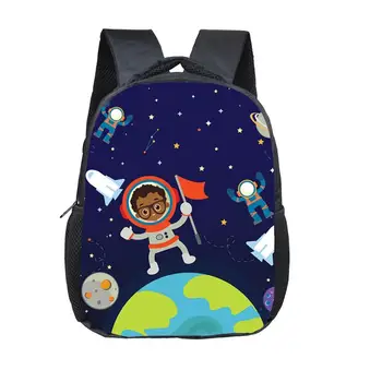 

12 inch Primary Schoolbag Ortopedic Book Bag African Black Art Boys Print Backpack for Kids Children School Bags Mochia