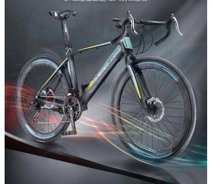 Clearance bicicleta road bike   700C*23  road  bicycle man& woman bike  27  speed   Disc  brakes 0