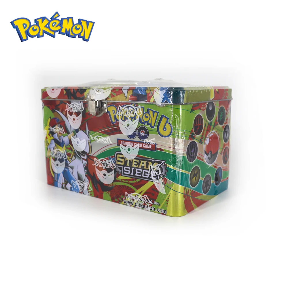 Pokemon GX EX MEGA чехол флэш-карта 3D версия Меч Щит солнце и луна портативный большой железный ящик Коллекционная карта подарок детская игрушка