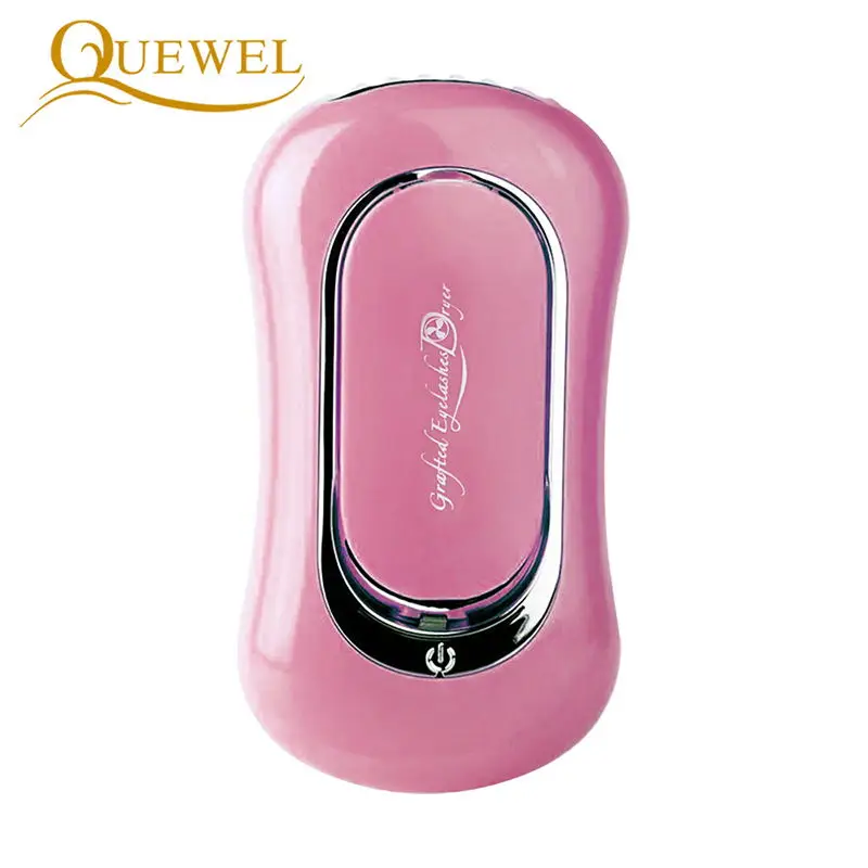 Quewel Удлиняющая сушилка для ресниц Мини карманный USB вентилятор портативный ручной кондиционер перезаряжаемый прививочный сушилка для ресниц - Цвет: Pink