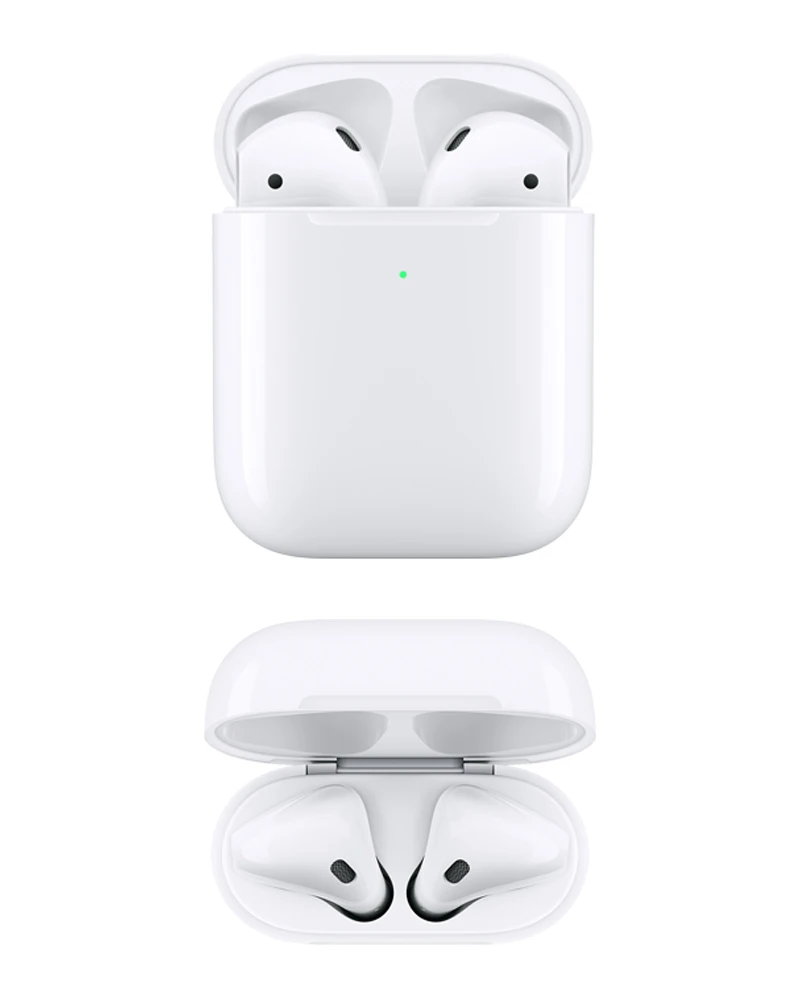 Список Apple AirPods 2nd с беспроводной зарядный чехол, беспроводные наушники Bluetooth для iPhone MacBook Apple Watch - Цвет: Wireless charging