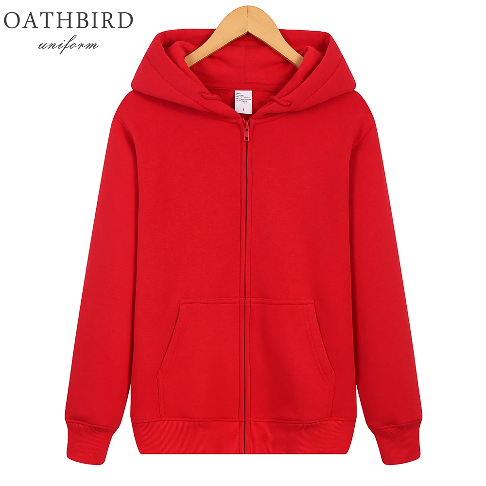 Custom Logo Embroidery Full Zipper 