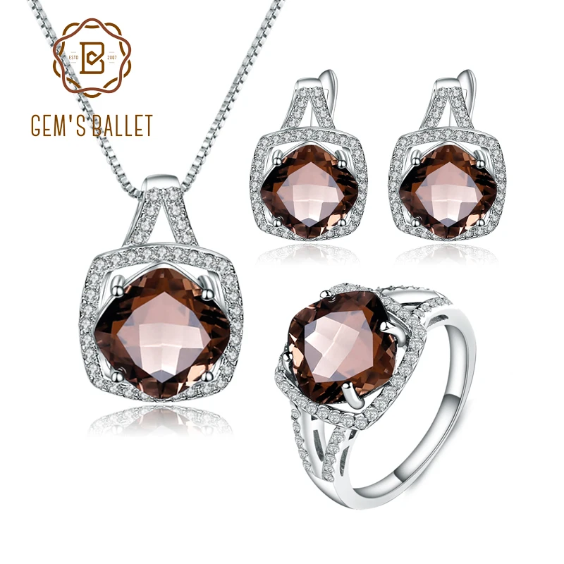 Набор украшений GEM'S BALLET кольцо и кулон из стерлингового серебра 925 пробы