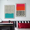 Modern Multicolored Red Blue Abstract Geometric Wall Art Canvas Painting Picture Poster and Print Gallery Living Room Home Decor ► Photo 2/6