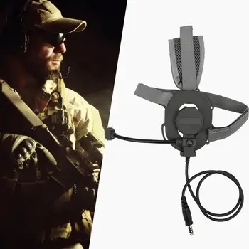 

Professional Outdoor Camping CS Game Plastic One-side Headset Earpiece with Adjustable Headband Z029-FG For Hunting Equipment