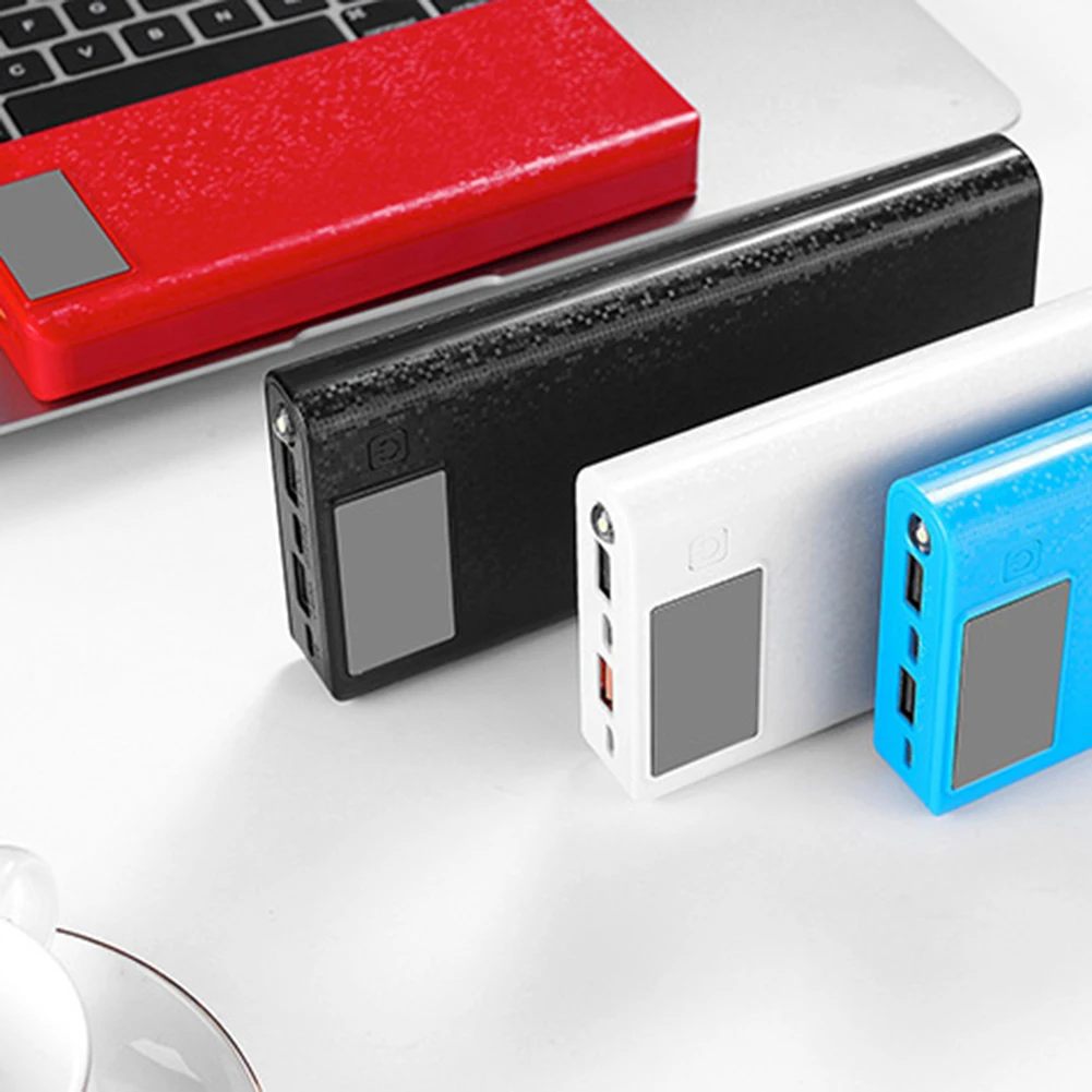 Портативный 18650 Внешний USB зарядное устройство для аккумулятора type-C lcd DIY мобильный аккумулятор зарядное устройство Чехол для зарядки