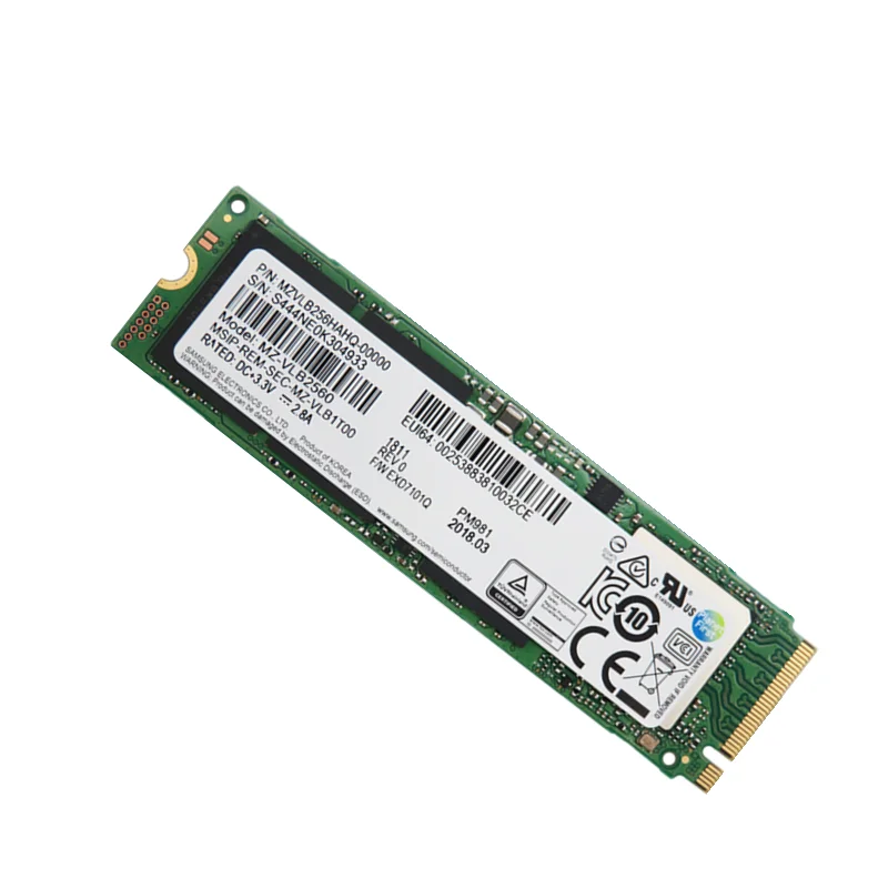 Твердотельный жесткий диск Samsung SSD M.2 PM981 256 ГБ 512 M2 Nvme Pcie 3.0X4 для ноутбука внутренняя