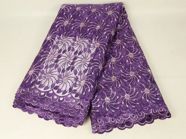 purple Красивая вышитая бисером кружевная ткань, вышитые нигерийские кружева, ткань высокого качества, французский тюль, кружевная ткань - Цвет: purple