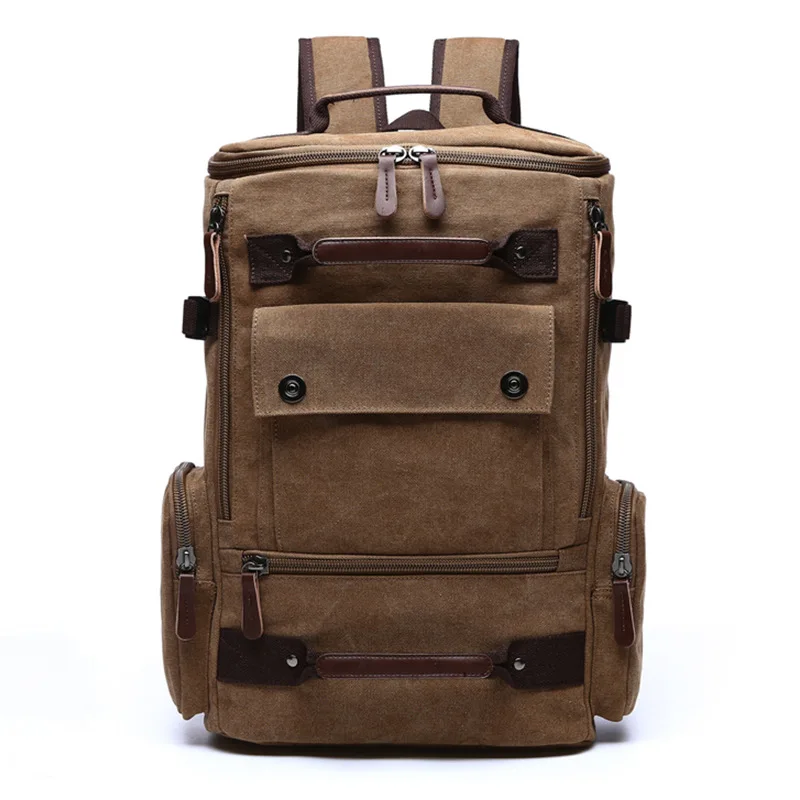 

Men's Backpack Vintage Canvas Backpack School Bags For Teenage Girls Boys Laptop Bagpack 15.6 Mochila Rucksack Back Pack Travel