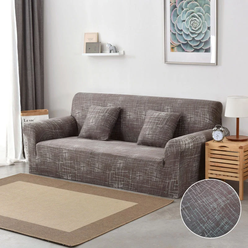 Растягивающиеся чехлы для диванов секционные эластичные чехлы для диванов для гостиной, чехлы для диванов в форме L, чехлы для диванов на одно/два/три сиденья - Цвет: Color 2
