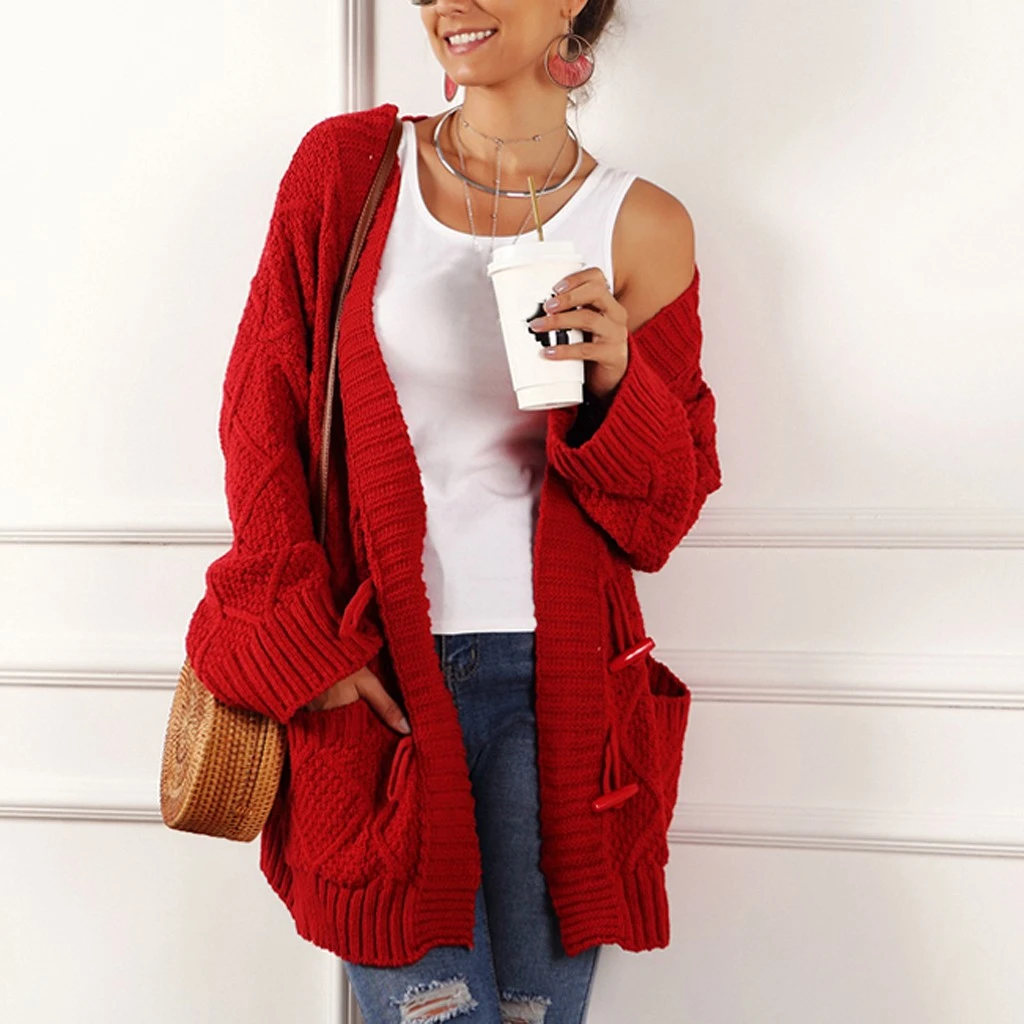 CHAMSGEND Loose Kimono Coat Women Casual Long Sleeve Cardigan Autumn Jacket Thick Loose Outwear Cardigans Slim Lady Jackets 917