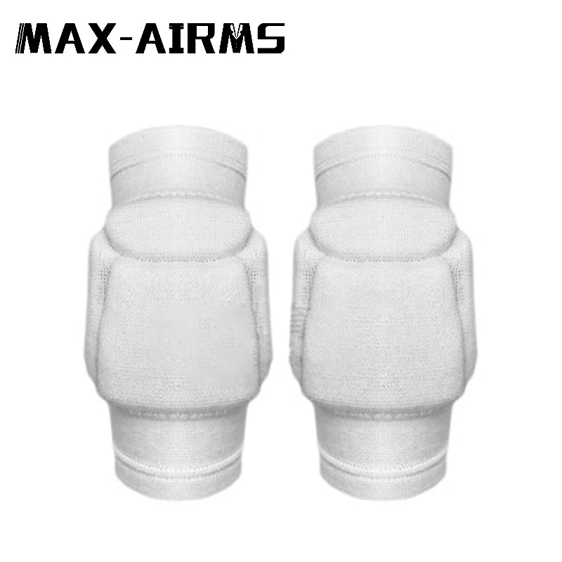 Maxairms 1 пара 3D стерео баскетбольные наколенники рукав сотовая Скоба эластичные защитные наколенники шестерни наколенник пена поддержка колена - Цвет: Elbow white