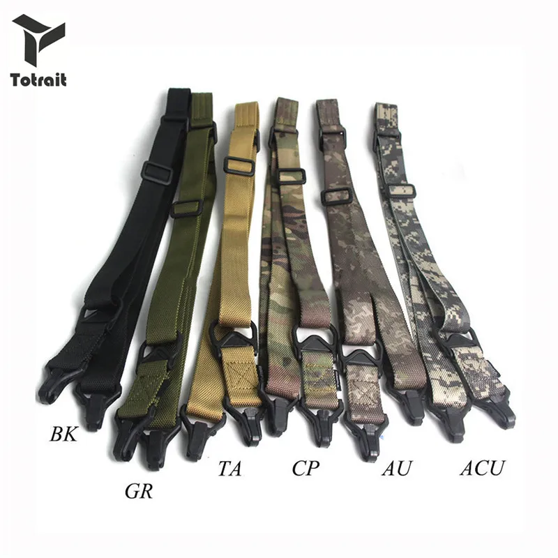 

TOtrait MS3 Tactical Multi Mission Rifles Carry Sling Shoulder Straps Adjustable Length Nylon Hunting Accessorie 6 Colors