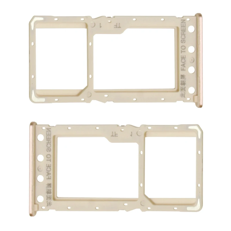 Single SIM Gold Для Xiaomi Redmi 6/Redmi 6A держатель лотка для sim-карты для Xiaomi Redmi6 Redmi6A одиночный слот для sim-карты адаптер запасные части - Цвет: Single SIM Gold