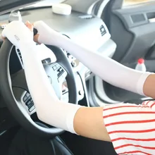 Открытый Рыбалка Верховая езда Защита от солнца манжета ледяной рукав корейский стиль Мода утечки относится к рукавам вождения Защита от солнца fo