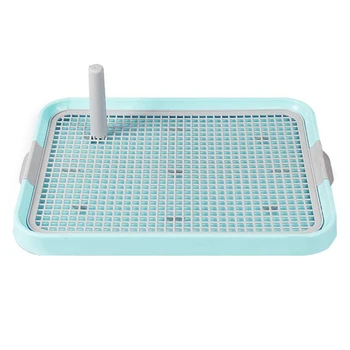 

Hot SV-Lattice Dog Toilet Potty Pet Toilet For Dogs Cat Puppy Litter Tray Training Toilet Easy To Clean Pet Product Blue