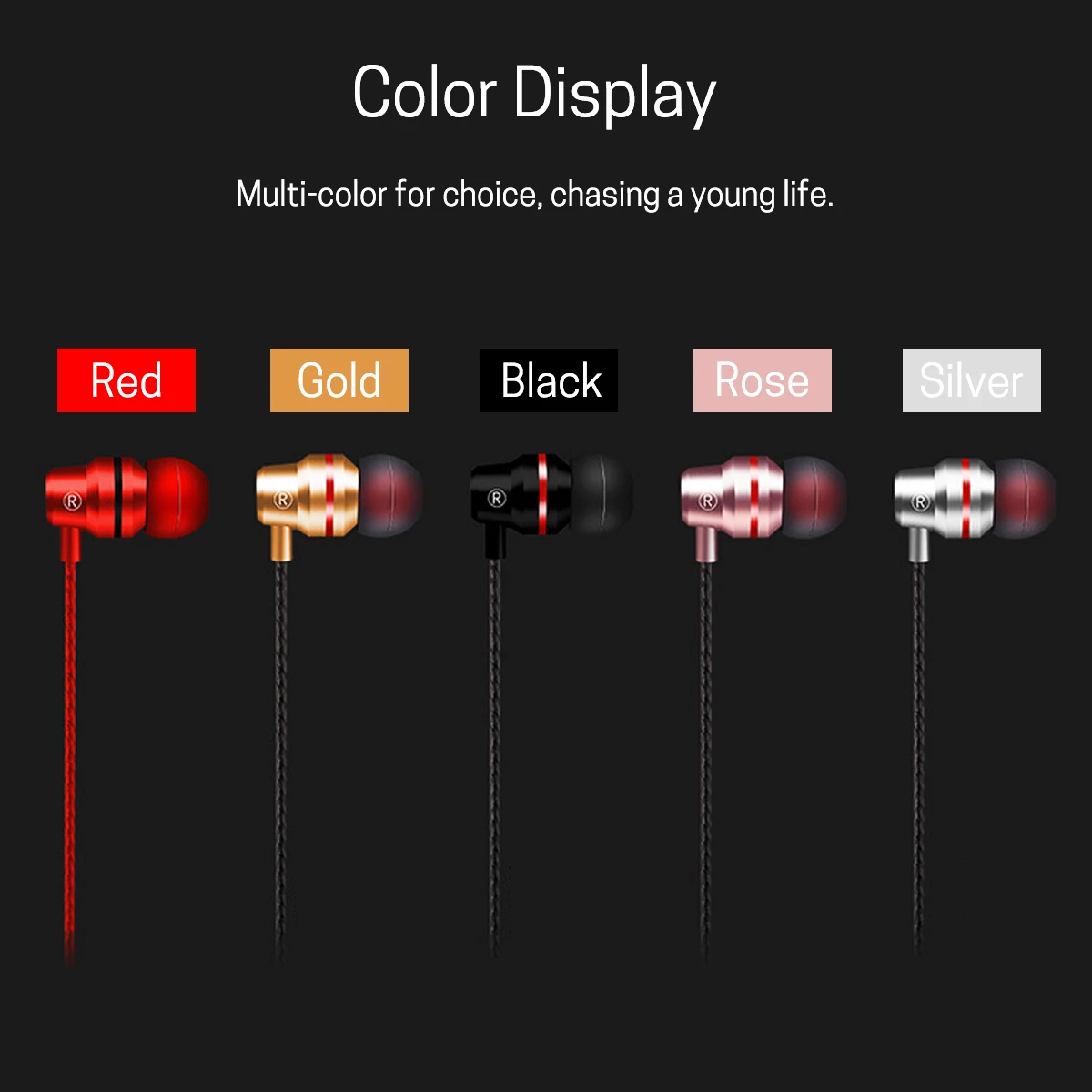 INSMA 3,5 мм в ухо проводные наушники стерео Спортивная гарнитура 5 цветов с микрофоном для iPhone для Xiaomi телефон компьютер