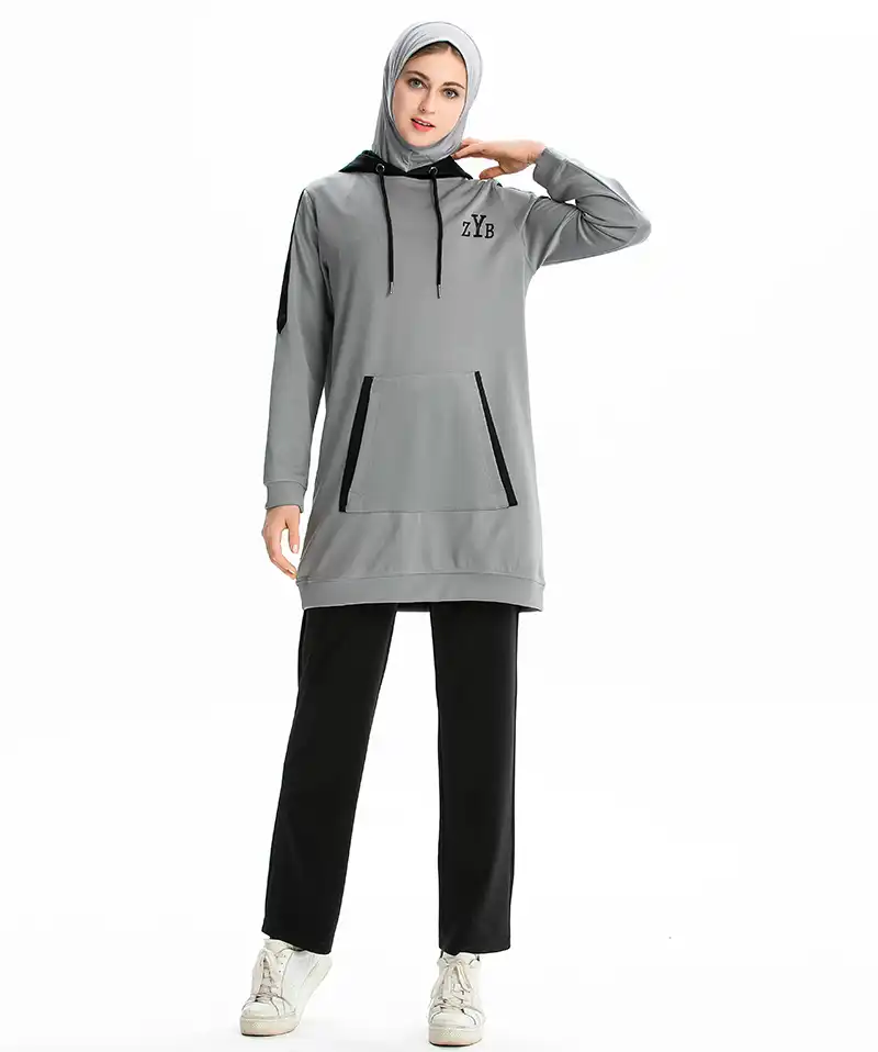 2 Unids Set Chandales De Mujer Musulmana Islamicchandal Muslimah