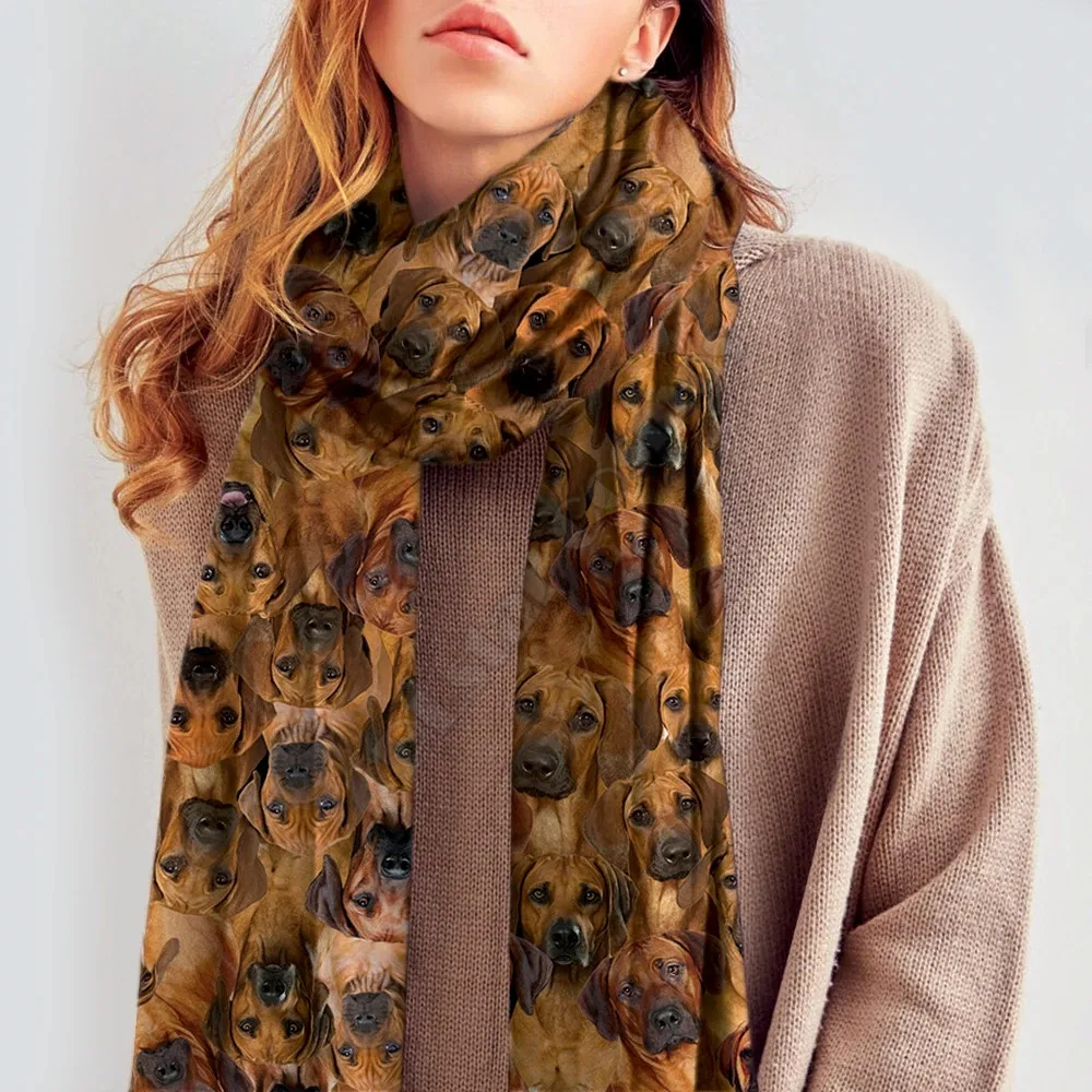 Шарф-хомут с 3D принтом