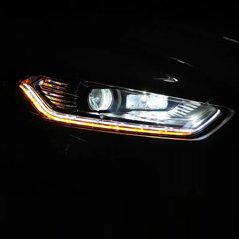 Внешний стиль Luces Para Авто Лампа Cob Led Drl дневные ходовые фары автомобильные огни в сборе 17 18 для Ford Mondeo