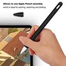 Устойчивый к царапинам эластичный школьный защитный силиконовый нескользящий чехол-карандаш для планшета для Apple Pencil 2