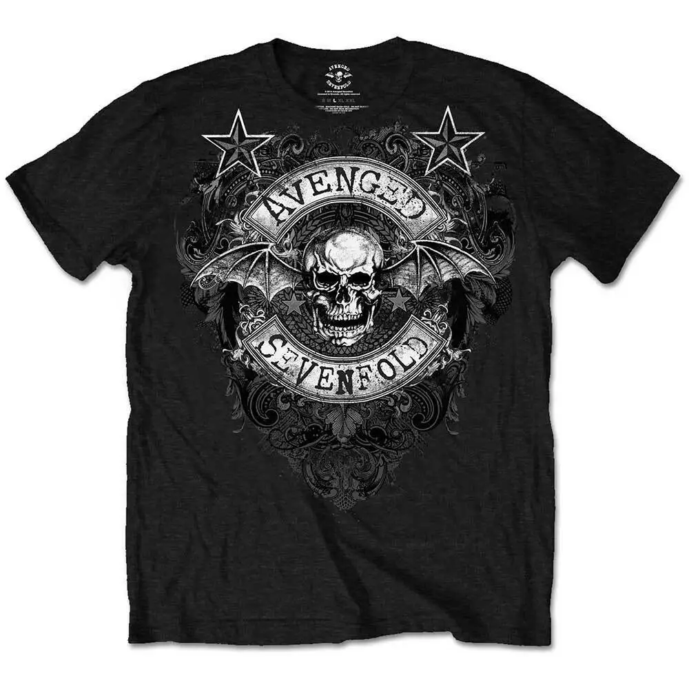 

Avenged Sevenfold Stars Flourish Rock Metal Licensed Tee T-Shirt Men