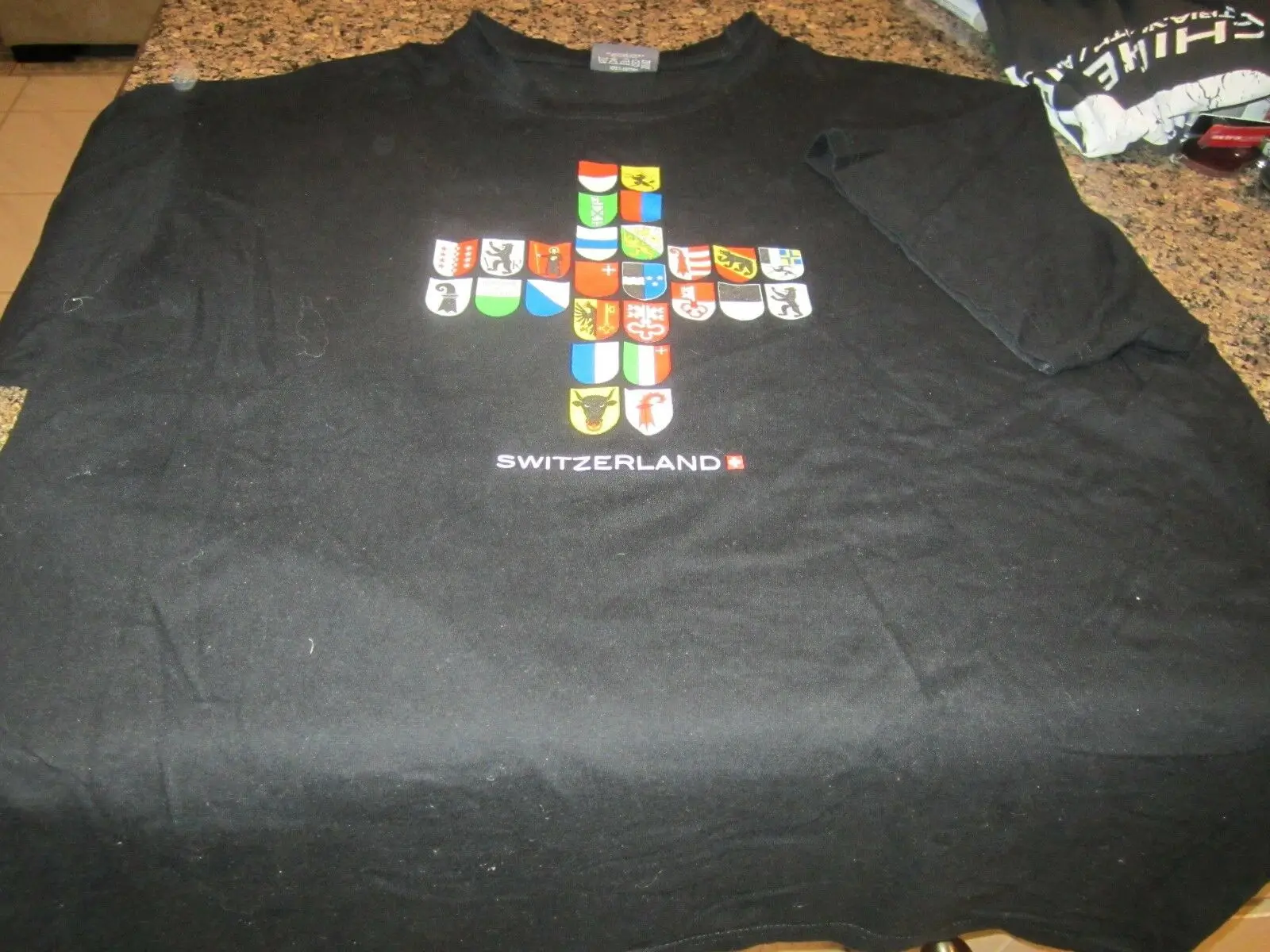 

Switzerland T Shirt Black Large