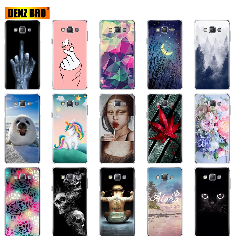 For Samsung Galaxy A7 2015 Case Silicone Soft TPU Back Cover for A700 A700F phone 360 full shockproof coque | Мобильные телефоны и