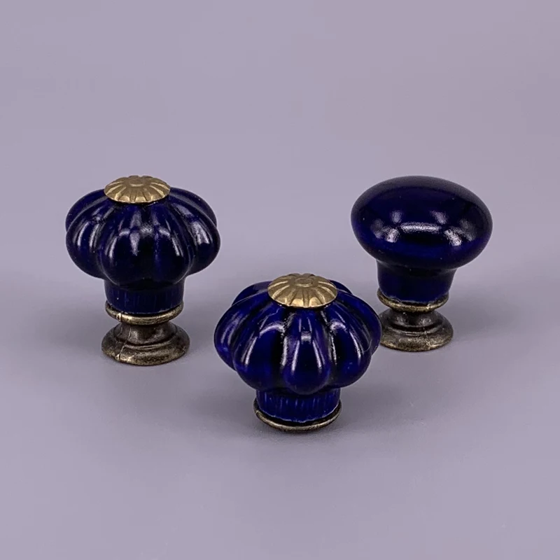 

2pcs cute Ceramic knobs Small cabinet drawer handles pulls Jewellery box wooden case Pull Handle kids dresser Knobs