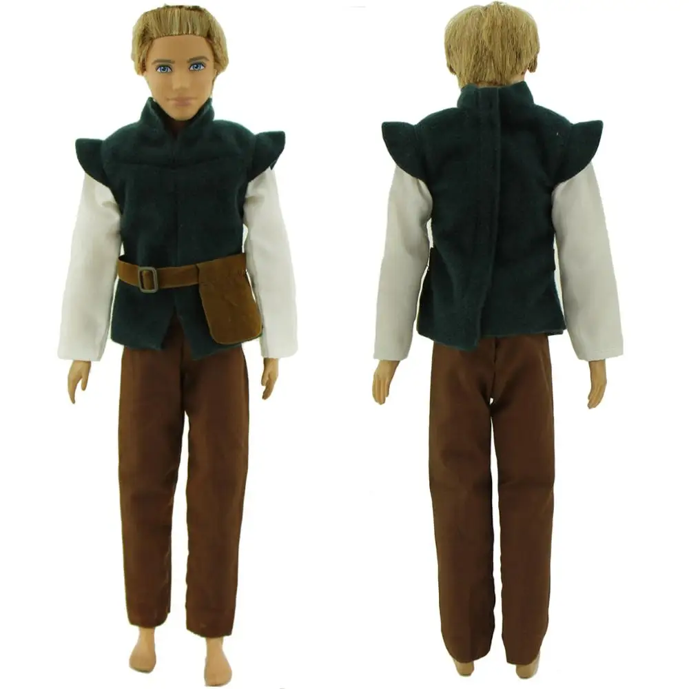 

Handmade Men's Doll Clothes Casual Outfit Cool Party Wear Prince Jacket Pants for Barbie Doll Friend Ken Accessories Kids Toy