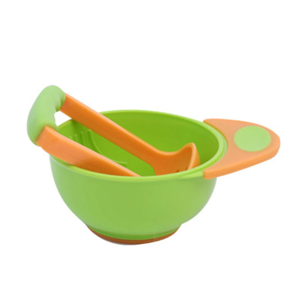 Baby Food Grinding Bowl Baby Fruit Food Supplement Tool Grinder Children's Food Supplement Tableware Safety Feeding Tool