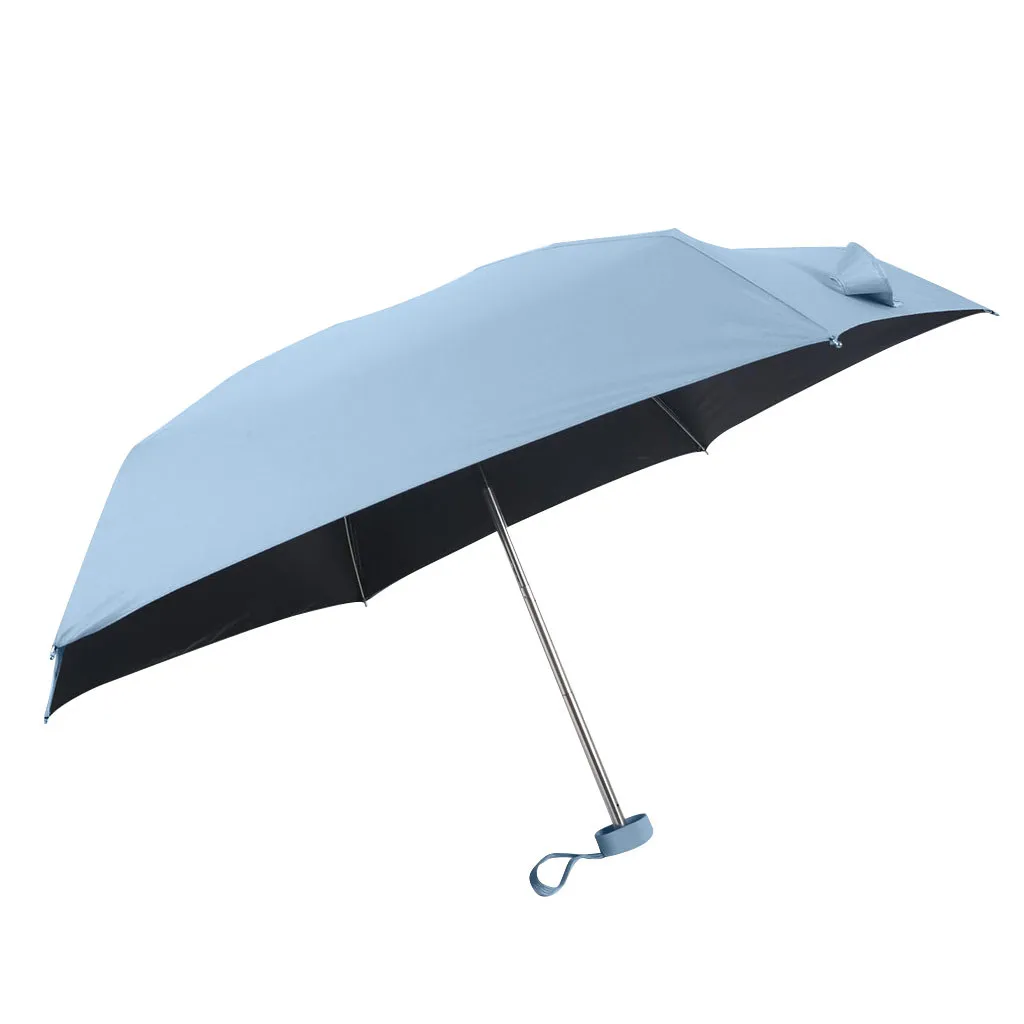 Плоский легкий зонтик складной зонт от солнца мини Зонт 5 складной алюминиевый центральный полюс