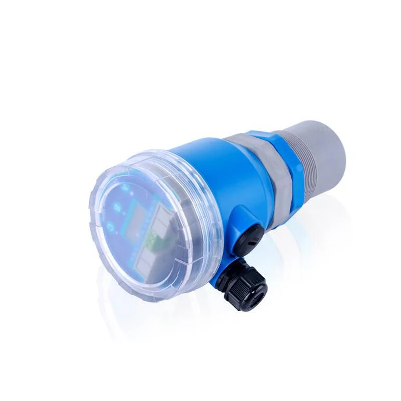 DC24V Ultrasonic Water Level Meter LED 5m Range Sewage Ultrasonic Level Sensor Liquid Level Gauge 4 to 20mA Output For Pool Tank
