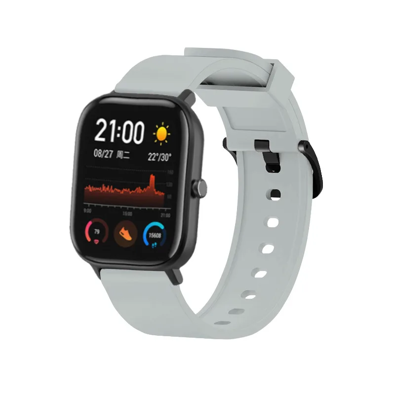 7в1 для Xiaomi Huami Amazfit GTS ремешок мягкий силиконовый ремень умный ремешок для часов браслет+ ТПУ чехлы накладки+ Защитная пленка для экрана