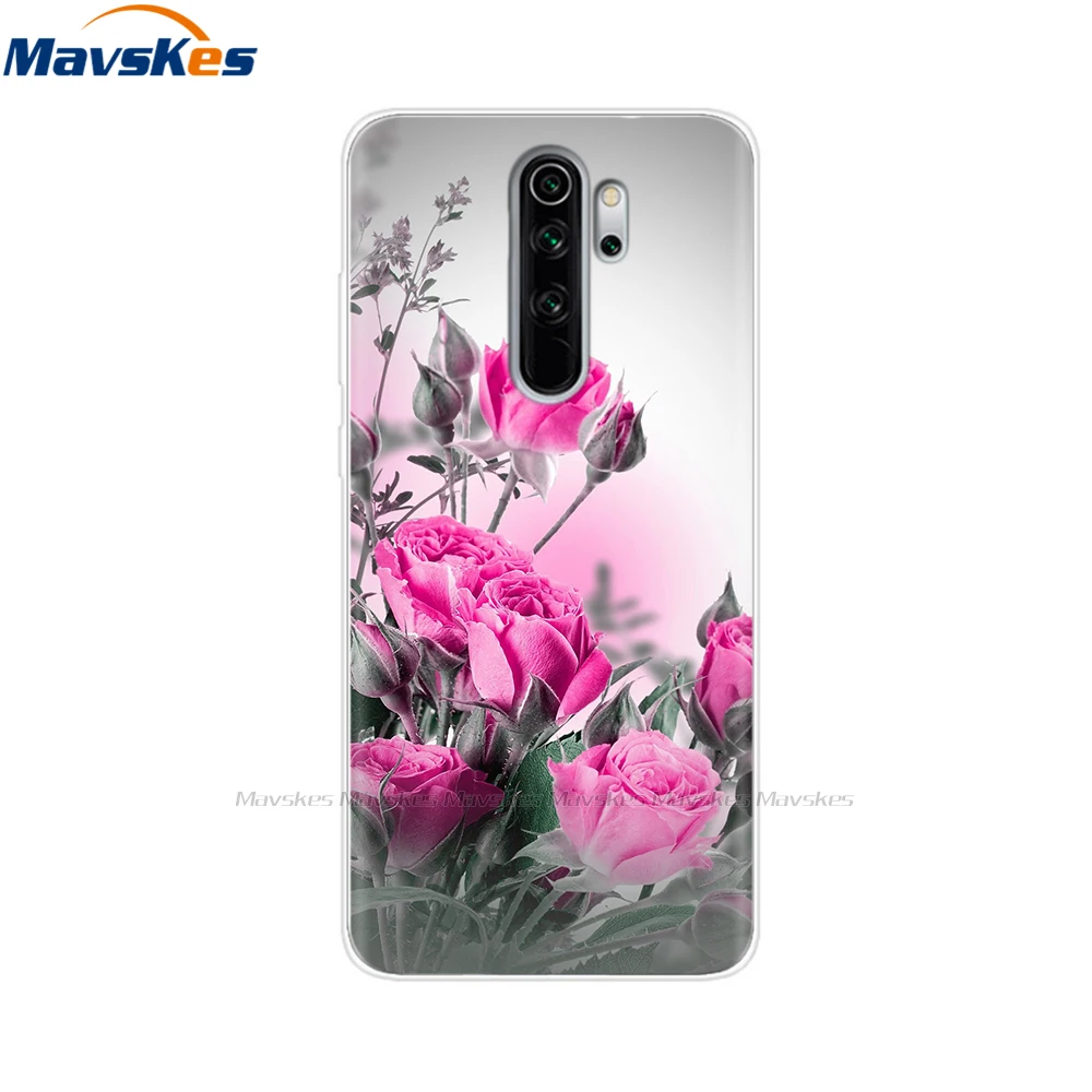 Phone Case for Xiaomi Redmi Note 8 Pro Case Silicone Painting Soft TPU for Xiaomi Redmi Note 8 Cases Fundas Coque Flower Cartoon xiaomi leather case glass Cases For Xiaomi