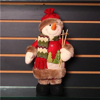 Snowman Рождественский Санта-Клаус, снеговик, куклы, стоящая фигурка Navidad, елочные украшения, новогоднее, Рождественское украшение подарок для малыша - Цвет: Snowman