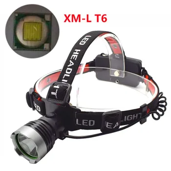 

Waterproof 18650 XML T6 Frontal Flashlight 3 Modes Led Headlamp Powerful Headlight Running Head Torch Lamp for Camping Fishing