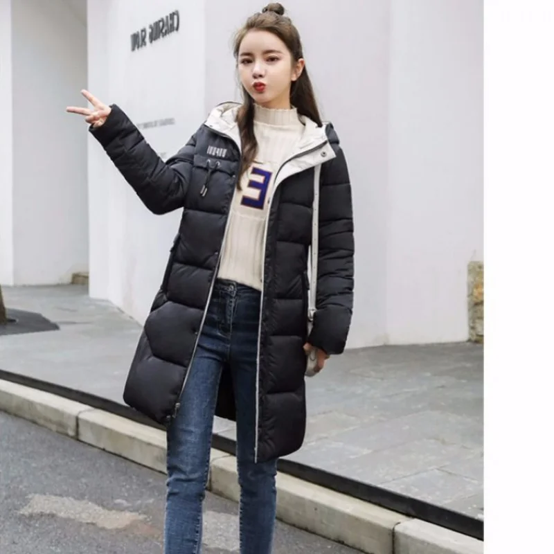 

Down cotton jacket female 2020 new winter slim mid-length cotton coat winter jacket fashion lady jacket