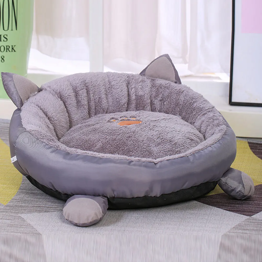 Съемный Коврик для кошки, короткий плюшевый домик, корзина, Теплый Щенок, питомник, гнездо, зоотовары, MYDING