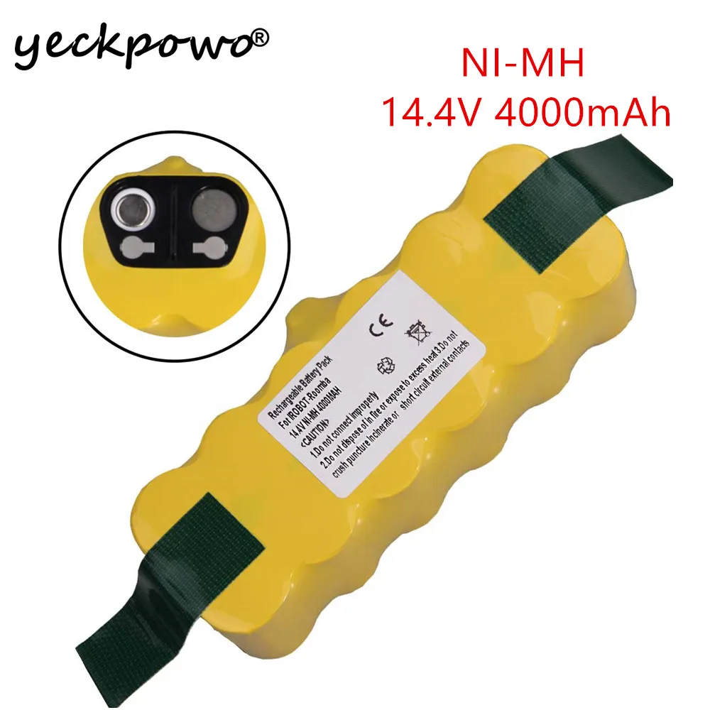 Батарея YECKPOWO 4000mAh SC для iRobot Roomba 500 600 700 800 900 Series пылесос 14 4 v | Электроника