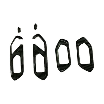 

for Toyota Raize 2020 Car Carbon Fiber Inner Door Handle Bowl Cover Trim Door Decoration Frame Sticker Accessories