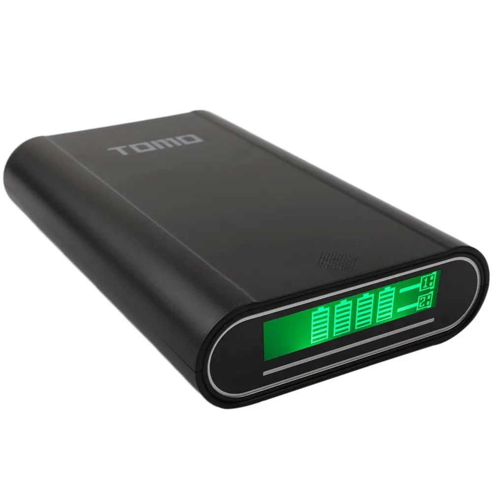 

TOMO Intelligent Portable 18650 Li-ion Battery DIY Mobile Power Bank Smart Charger Dual USB LCD Screen