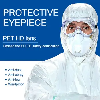 

Headband Anti-Fog Goggles Protective Safety Glasses Impact Resistance Lens with Air Vent Eyewear UV Protection